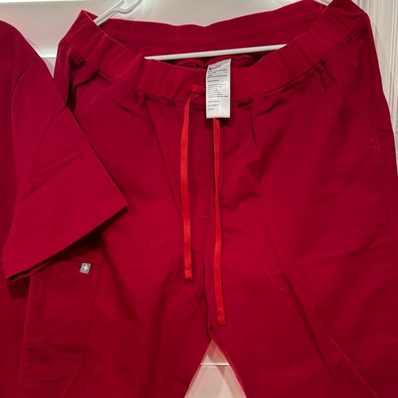 Figs Women's Bold Red Joggers - Picture 5 of 10